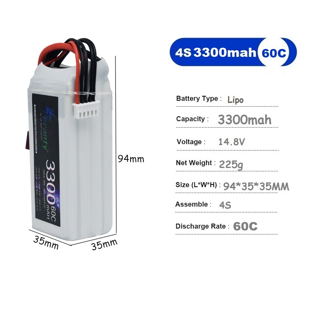 LiPo Rechargeable Battery 4S 3 - Drone Racing Battery 评论和价格