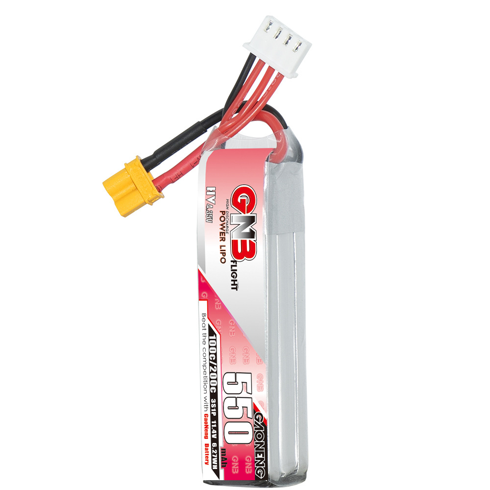 GNB HV 11.4V 550mAh 100C/200C  - Drone Racing Battery 评论和价格
