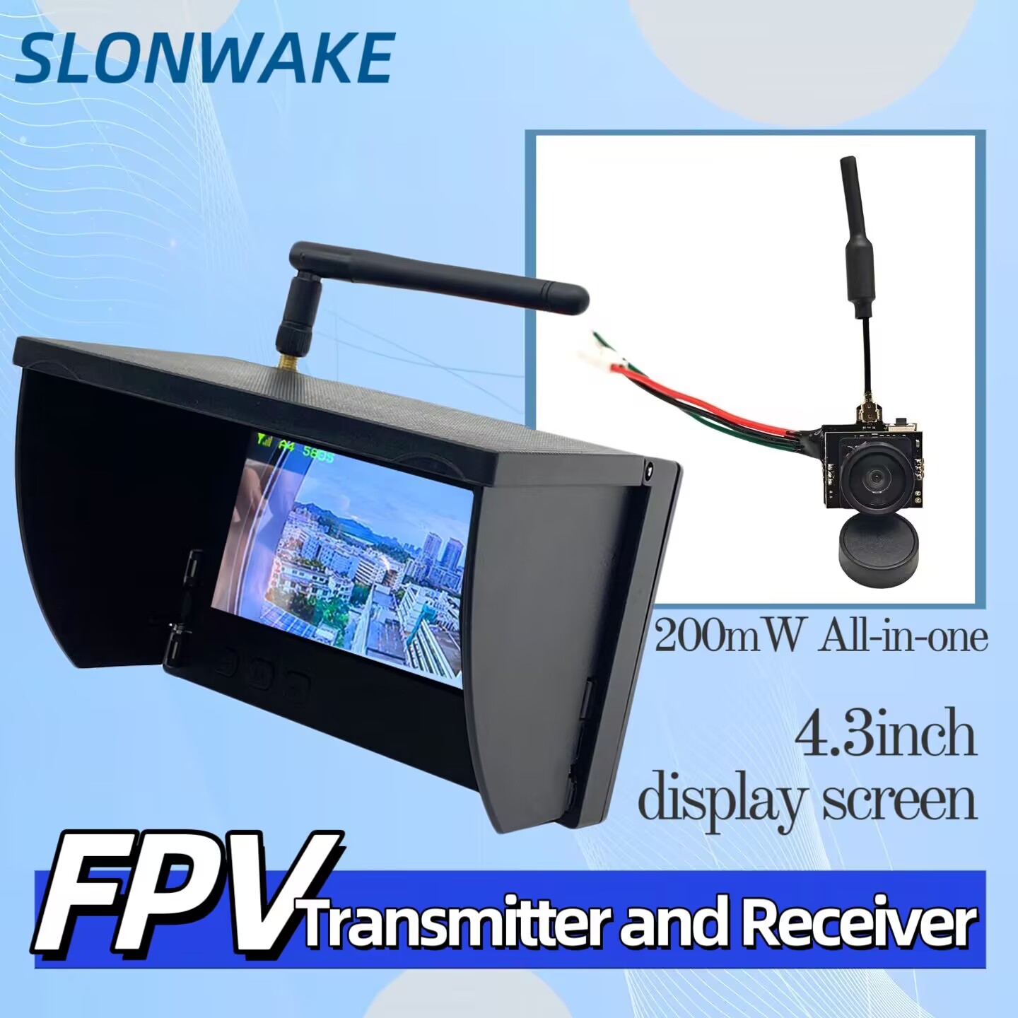 SLONWAKE 5.8G Analog Video Tra - Drone Racing Transmitter 评论和价格