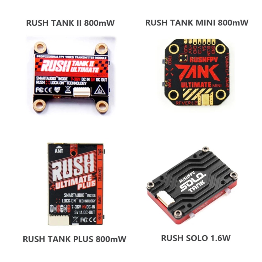 RUSH TANK Ultimate II/Mini/PLU - Drone Racing Transmitter 评论和价格