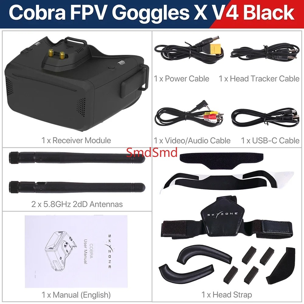 Cobra SD X V4 FPV Video Goggle - Drone Racing Goggles 评论和价格